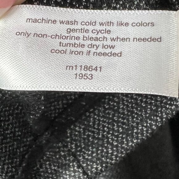 Lane Bryant Ponte Fringe Trim Knit Tweed Fit & Flare Dress Plus 24 Gray Black - Picture 10 of 11